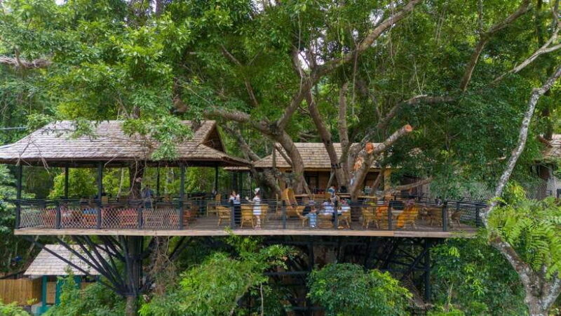 Kuang Si Waterfall, Tree Top Cafe, Ziplining - The Sum Up