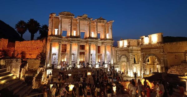 Kusadasi: Magical Private Ephesus Night Tour - Temple of Hadrian and Carvings