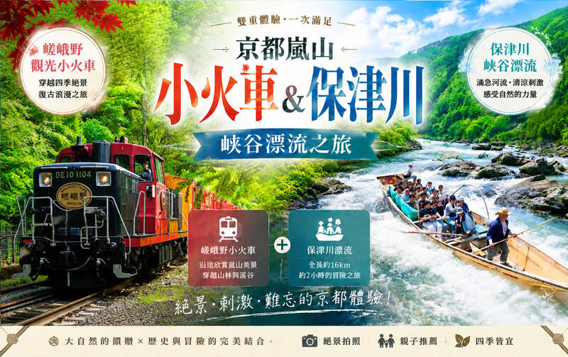 Kyoto Arashiyama & Hozugawa River Full-Day Tour with Rafting - A full day built around Arashiyama and the river