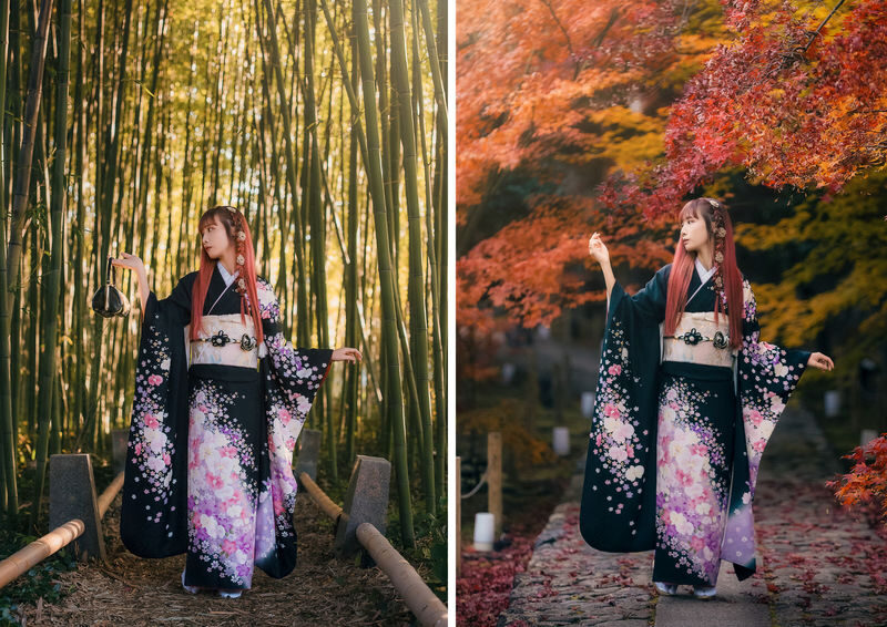 Kyoto Arashiyama Kimono Rental: 3-minute walk to Togetsukyo Bridge, includes womens hair set. Kyoto Aiwafuku - Who should book this Arashiyama kimono rental?