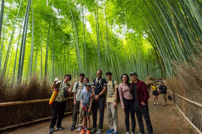 Kyoto: Arashiyama Unveiled - Bamboo, Temple, Matcha, Monkeys - Walking under the Arashiyama Bamboo Grove