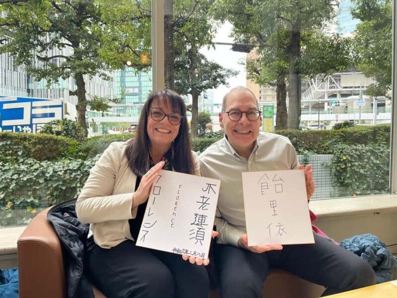 Kyoto; Craft Your Name in Japanese Kanji  Fun Keepsake! - The Setting: A Friendly Cafe