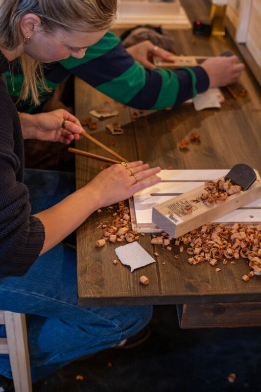 Kyoto: Gion Make Your Own Chopsticks with Engraving Option - Choosing wood and adding a name
