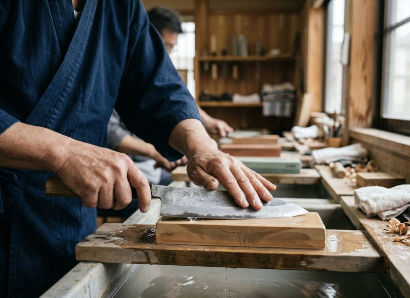 Kyoto: Japanese Knife Making and Sharpening Experience - A hands-on hour with a whetstone