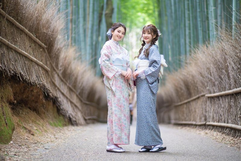 Kyoto Kimono Rental Experience (Provided by Kyo Arashi Kimono Rental) - Getting dressed near Arashiyama Station