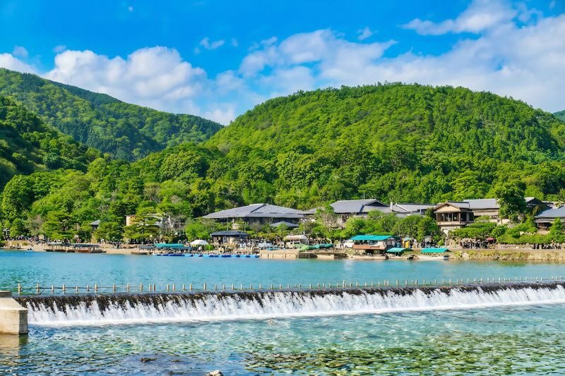 Kyoto & Nara Historical and Cultural Scenic Day Tour: Arashiyama Scenic Railway & Fushimi Inari-taisha Shrine Senbon Torii & Nara Park & Togetsukyo Bridge & Bamboo Grove Path & Kimono Forest (Departing from Osaka or Kyoto) - Arashiyama: Bridge, Bamboo and Kimono Patterns
