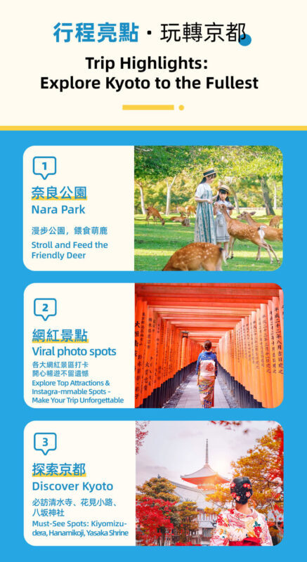 Kyoto & Nara Twin Ancient Capital World Heritage Tour: Kiyomizu-dera Temple & Fushimi Inari Taisha Shrine & Nara Park Day Trip (Osaka/Kyoto Departure) - Nara Park’s deer and nearby temples