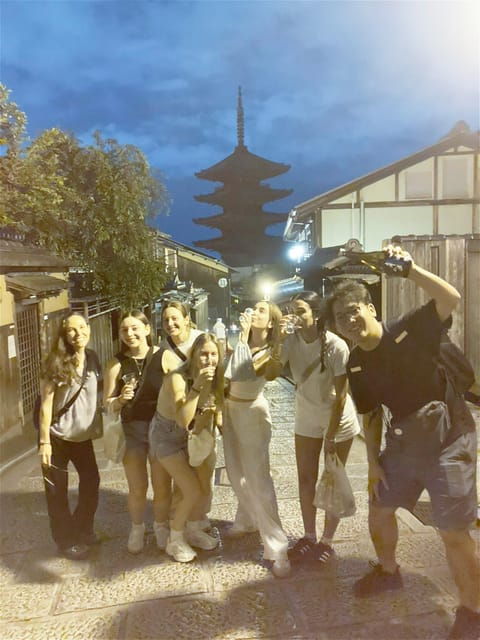 Kyoto: Nighttime Walking Tour in Gion Area With Sake in Hand - Sake Experience