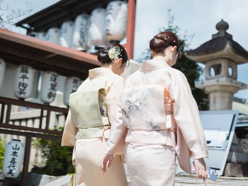 Kyoto Premium Silk Kimono Rental - Authentic Experience with Full-Set & Hair Styling - A self-guided day around central Kyoto