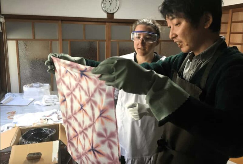 Kyoto: Snowflake Shibori Stole Dyeing Workshop (Taxi Option) - An In-Depth Look at the Experience