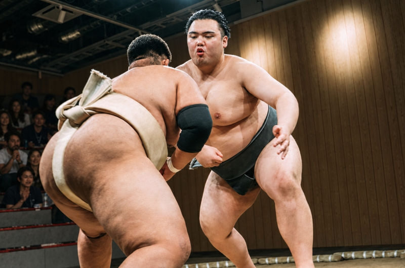 Kyoto: Sumo Experience (with Live Show & Audience Challenge) - Sumo, Close Enough to Hear the Impact