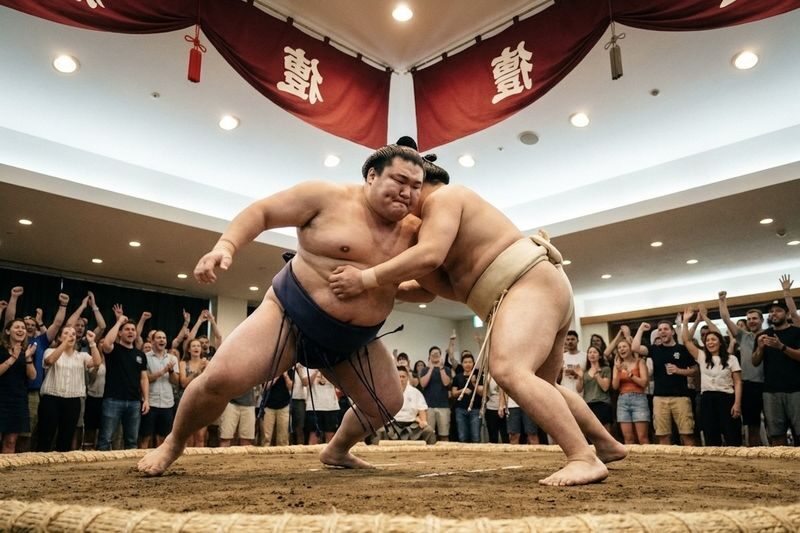 Kyoto: Sumo Show with Drink and Photo - A chance to enter the dohyo