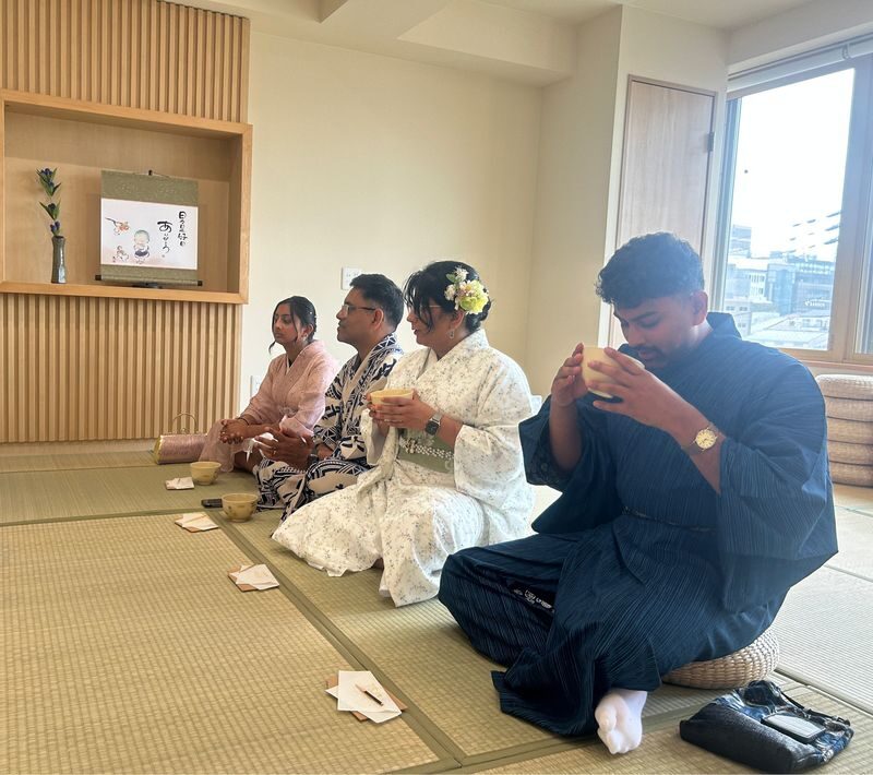 Kyoto Traditional Japanese Tea Ceremony Culture & Matcha Tasting Experience - Sitting comfortably and respecting the tea room