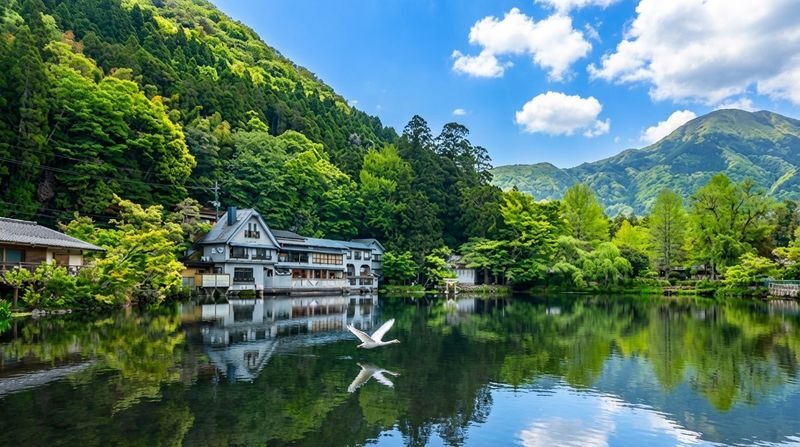 Kyushu Beppu | Nyorin-ji Temple & Mount Yufu & Yufuin & Lake Kinrin & Hell Tour One-Day Trip - Lake Kinrin is a short stop with a misty reputation