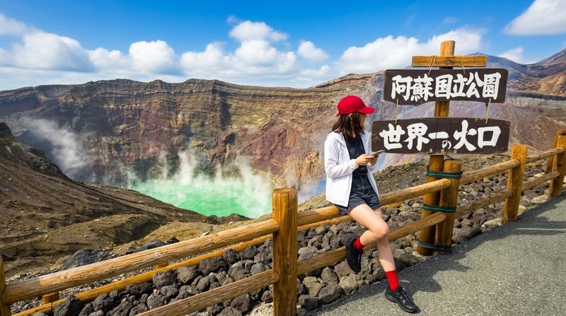 Kyushu Hiking Tour | Kamishikimi Kumanoimasu Shrine & Mount Aso Kusasenri & Kurokawa Onsen & Free Crater Shuttle Bus (Departing from Kumamoto/Fukuoka) - Kusasenri’s broad grassland