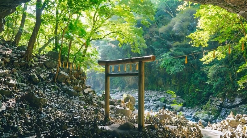 Kyushu Miyazaki | Takachiho Gorge, Takachiho Small Train, Forest Secret Cafe, Amano Iwato Day Trip | Optional Takachiho Boat Tour (Departing from Fukuoka) - Forest Secret Cafe: a quick pause beside a stream