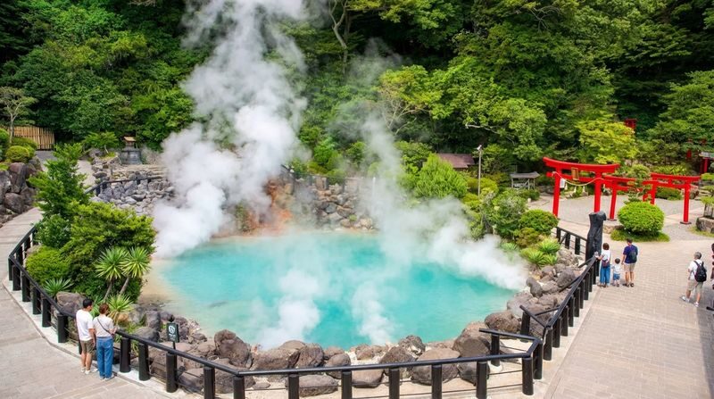 Kyushu: Nyoirin-ji Temple & Kinrinko Lake Water Torii & Yufuin & Beppu Hells Tour Day Trip - Beppu’s hell springs are for looking, not bathing