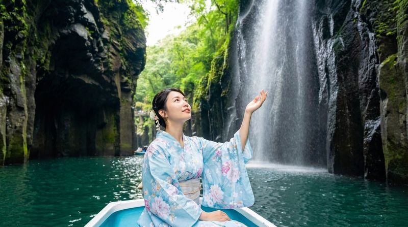 Kyushu One-Day Tour: Takachiho Railway & Takachiho Gorge & Amano Iwato Shrine (Chinese and English Speaking Guide, Departing from Fukuoka) - A short railway ride through the mountains