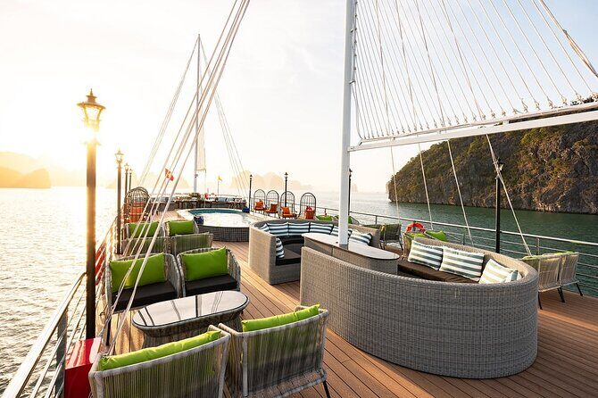 La Casta Halong 5-Star Day Cruise, Buffet, Cave, Kayak & Jacuzzi - Titop Island: Climb for the View