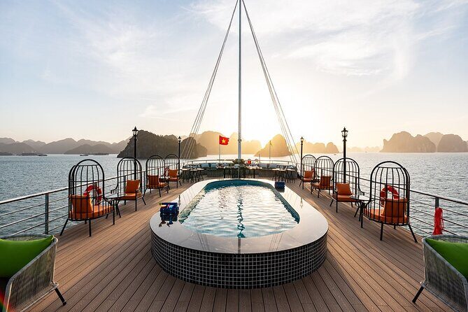 La Casta Halong 5-Star Day Cruise, Buffet, Cave, Kayak & Jacuzzi - Relaxation and Leisure: The Best Part of the Day