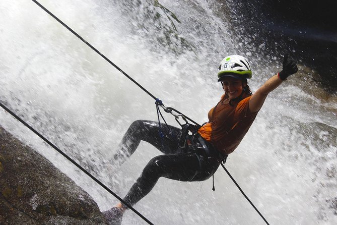 La Cuba WATERFALL RAPPELLING and La Planta GIANT NATURAL POOL From MEDELLIN - Tour Highlights