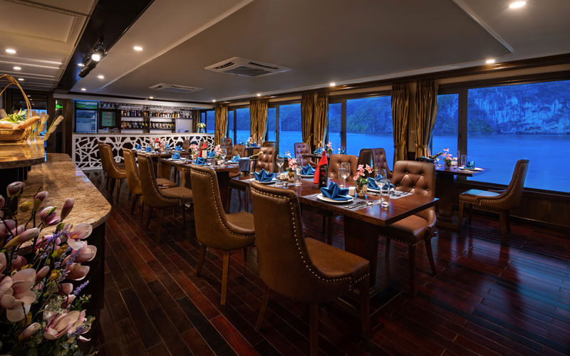La Pandora 2D1N Cruise: Ha Long Bay & Lan Ha Bay Tour - The cabin: a private view, not a mega-ship