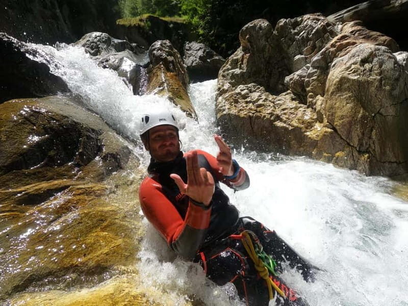 La plagne: introductory canyon at Eau Rousse - What to Expect During Your Canyoning Adventure