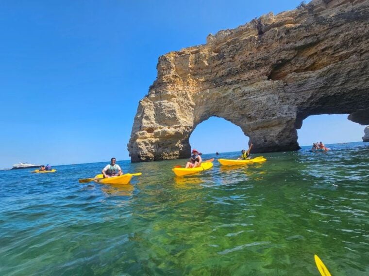 Lagoa: Benagil Cave and Marinha Beach Guided Kayaking Tour - FAQ