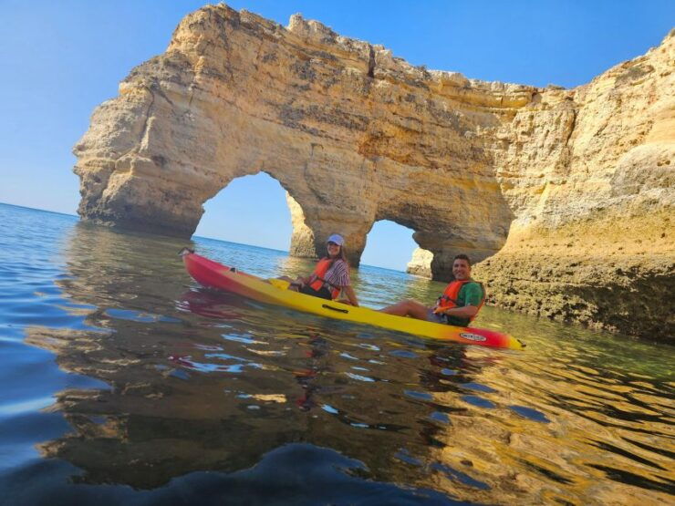 Lagoa: Benagil Cave and Marinha Beach Guided Kayaking Tour - Booking Information
