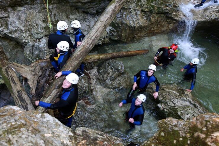 Lake Bled: Canyoning Excursion With Photos - Rappelling and Waterfall Jumps