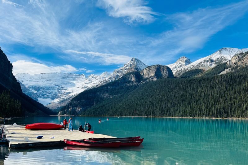 Lake Louise, Moraine/Johnston Canyon, Emerald Lake and Banff Town - Emerald Lake and Natural Bridge