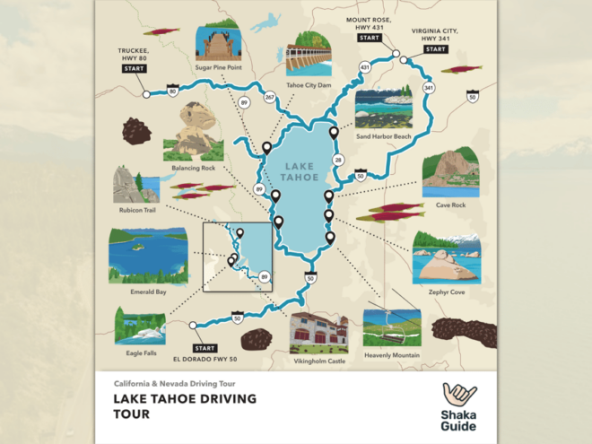 Lake Tahoe: Self-Guided GPS Audio Tour - Itinerary Highlights