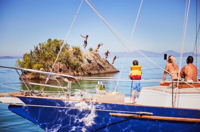 Lake Taupo: Classical Sailing to the Mori Rock Carvings - Setting Sail on a Classic Yacht