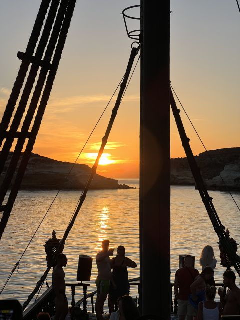 Lampedusa: Sunset Dolphin Sighting on a Pirate Ship - Highlights