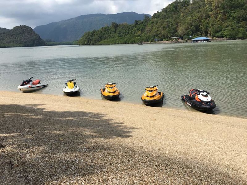 Langkawi Island Hopping Jet Ski Tour - Intan Kecil: a swim stop, not guaranteed snorkeling