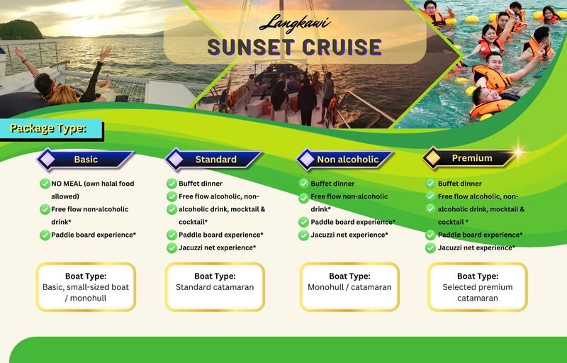 Langkawi Sunset Dinner Cruise Experience - Sunset from the water, not the shore