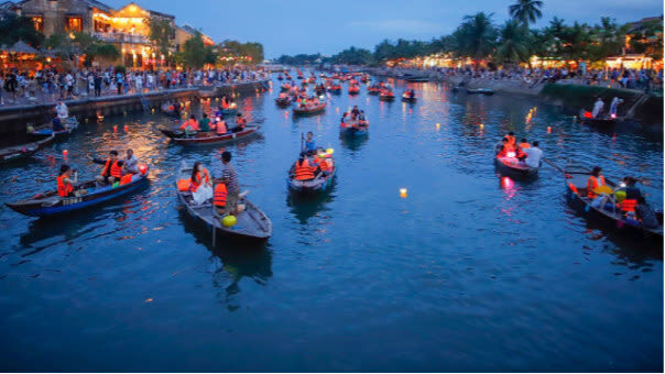 Lantern Release and Afternoon Tea at Moire Hoi An Resort - A short boat ride into Hoi An’s evening scene