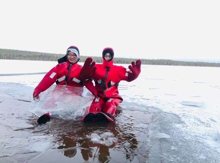 Lapland: Hiking, Ice Fishing, Floating & BBQ Snow Adventure - Activity Duration and Guide