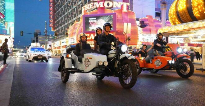 Las Vegas: Glittering Nightlife Evening Sidecar Tour - Full Description of the Tour