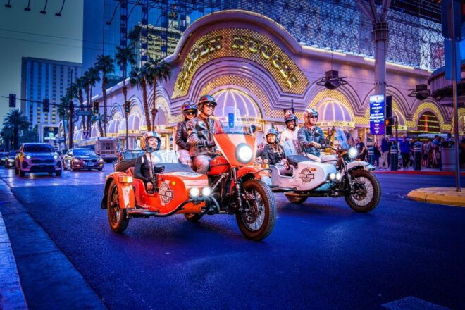 Las Vegas: Glittering Nightlife Evening Sidecar Tour - Visit to Container Park and Arts District
