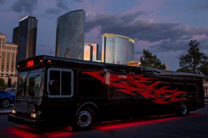 Las Vegas Party Bus With Photographer and Bartender - Route and Amenities