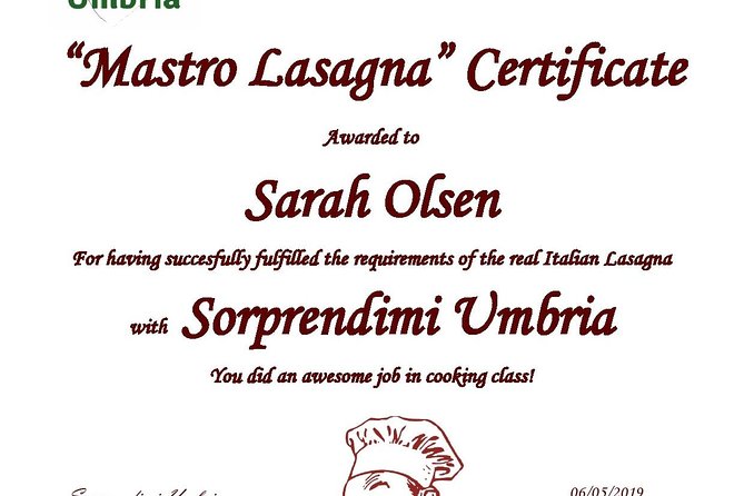 Lasagna Cooking Class With Lunch and Perugia Guided Tour - Operator Information
