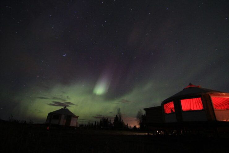 Late Night Yurt Dinner and Northern Lights - Experience the Mesmerizing Northern Lights