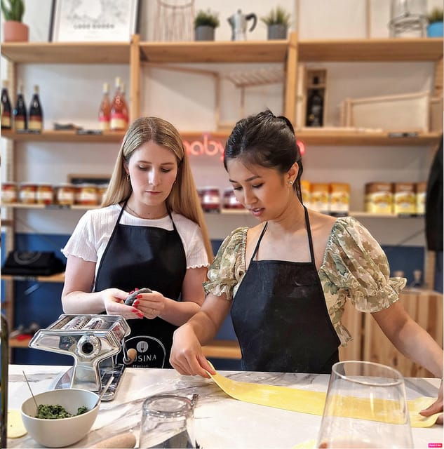Lazise: Fresh Pasta Cooking Class With Meal and Wine - Cooking Experience and Techniques