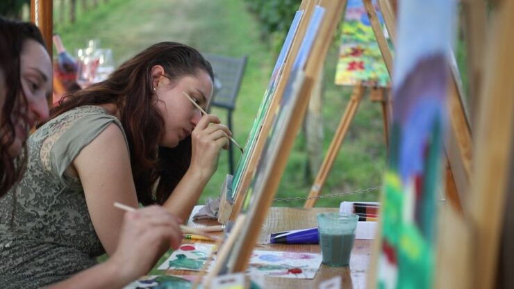 Lazise: Painting Expereince With Wine and Local Food Platter - Activity Details