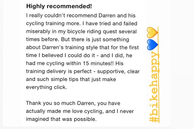 Learn to Cycle in 2.5 Hours Whilst on Vacation in London! - Directions and End Point