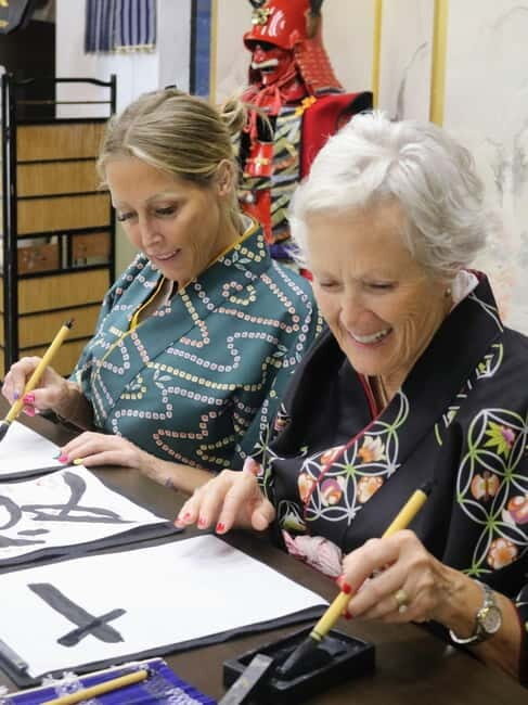 Learning Shodo with a kimono and Trying Samurai Calligraphy - Final Thoughts