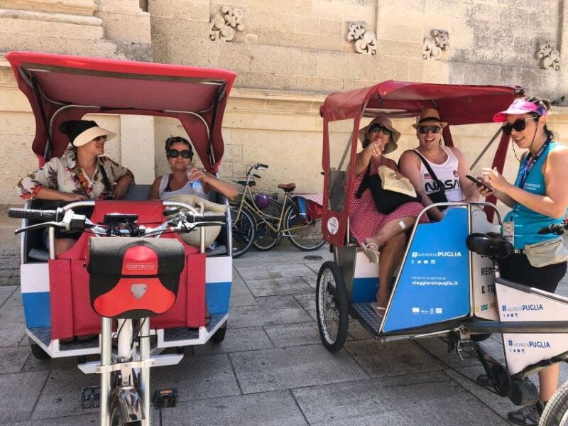 Lecce: Guided Tour & Wine Tasting by Rickshaw - Wine Tasting Delight