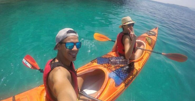 Lefkas: Hidden Blue Cave Half-Day Kayak Trip W/ Lunch - Reservation