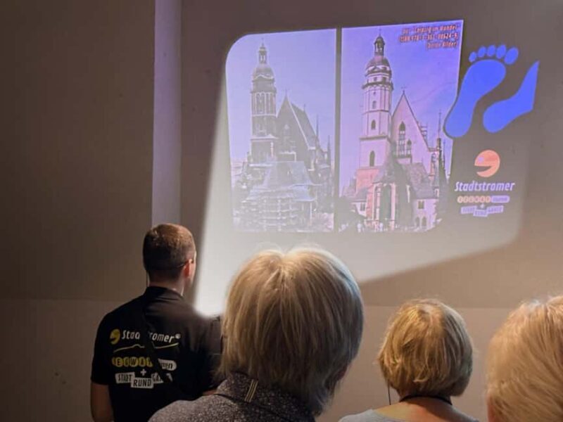 Leipzig: City Tour 2.0 Spot Past with Mobile Projections - The Sum Up